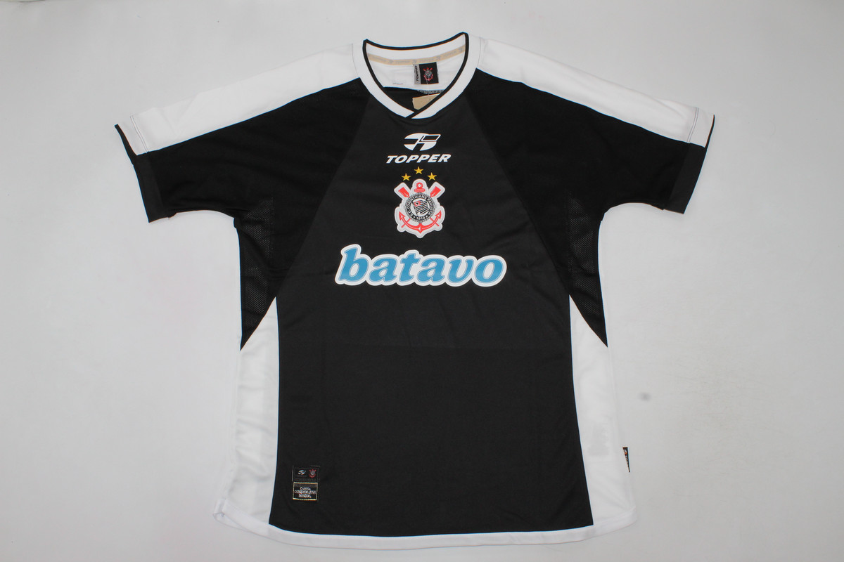 AAA Quality Corinthians 2000 Away Black Soccer Jersey